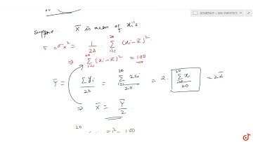The variance of 20 observations is 5. If each observation is multiplied by 2, find the new varia...