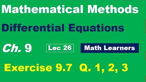 Mathematical Methods Ch 9 Lec 26 Exercise 9.7 Orthogonal trajectories