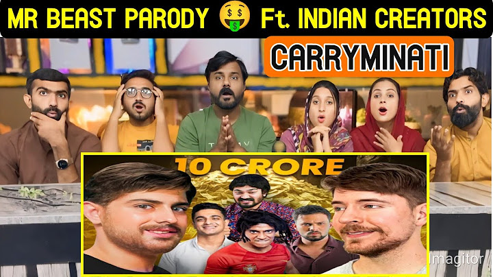Reaction On MR BEAST PARODY 🤑 Ft. INDIAN CREATORS | CARRYMINATI.