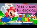 Diferenças de Regiões - Super Mario 64