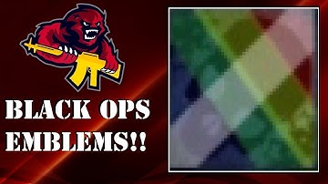 COD Black Ops - Emblem Glitch Tutorial (Invisible - Transparent)