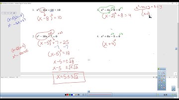 Algebra II 3.3 Completing the Square
