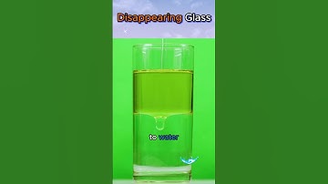 Unbelievable Disappearing Glass Trick Revealed!!❓ #shorts #facts #science #glass