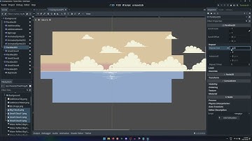 How to create an infinitely scrolling background in Godot