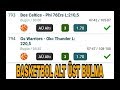 İddaa Basketbol Alt-Üst Bulma %80 Kazanç 2018-2019