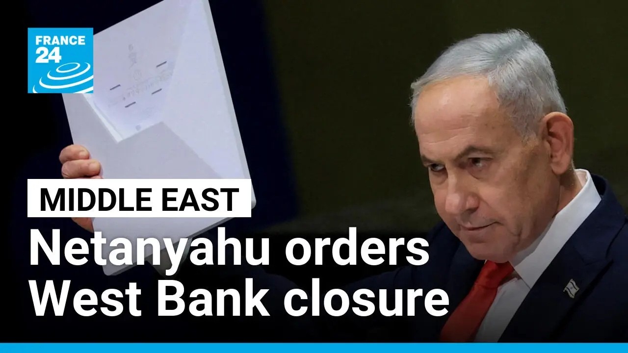 Netanyahu orders West Bank closure as attack wounds Israelis before election • FRANCE 24 English
