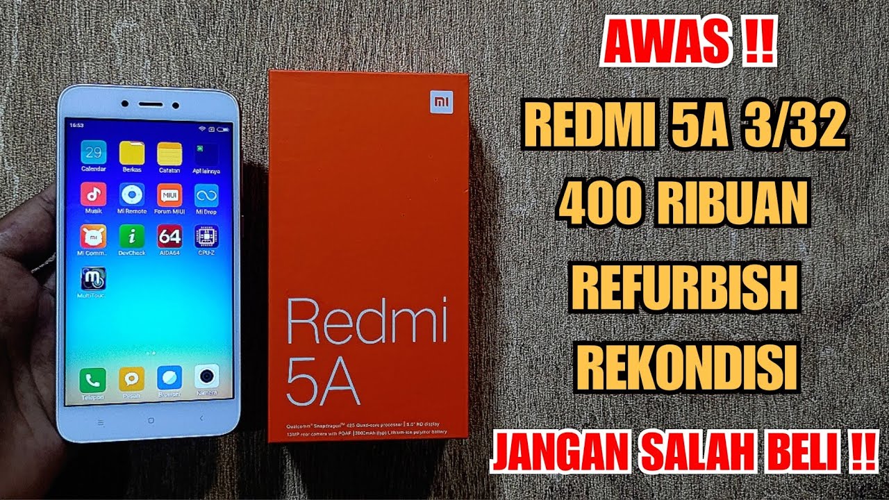 REVIEW REDMI 5A 3/32 400 RIBUAN . BISA SEMURAH INI DI 2024 ?? - YouTube