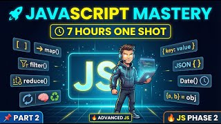 JavaScript Mastery Part 2 🚀 Arrays, Iterables, Date, JSON & Destructuring | FREE Notes🔥📝| JS phase 2
