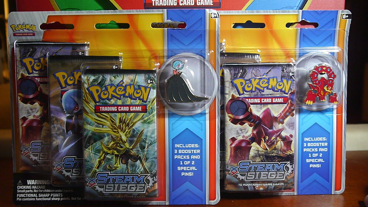 Pokemon TCG XY - Steam Siege Pin Blister Packs Opening!