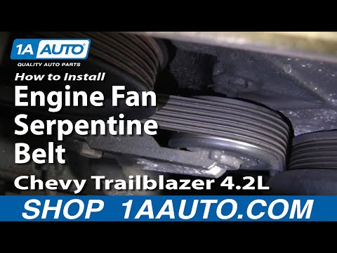 How to Replace Serpentine Belt 02-06 Chevy Trailblazer