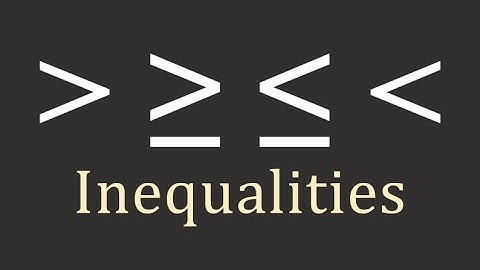 Calculus I: Inequalities