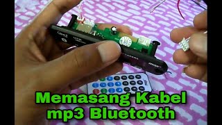 Cara Memasang Kabel Modul mp3 ke Amplifier