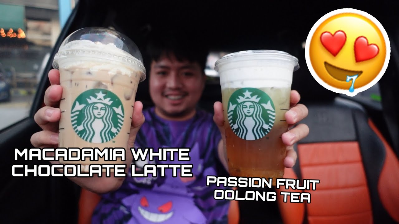 Starbucks' Macadamia White Chocolate Latte & Passionfruit Oolong Tea