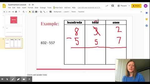 Subtraction Lesson - Google Slides