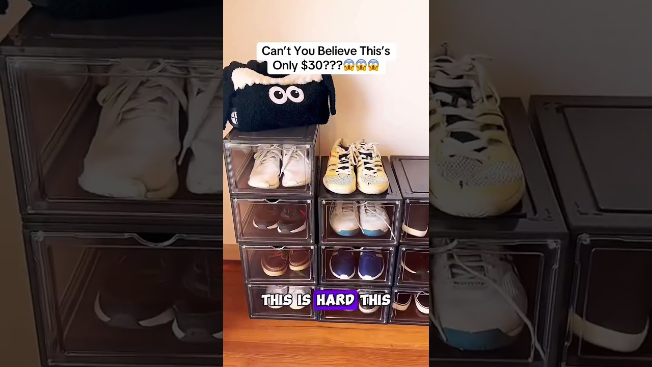 Thicken sturdy shoe organizer containers 