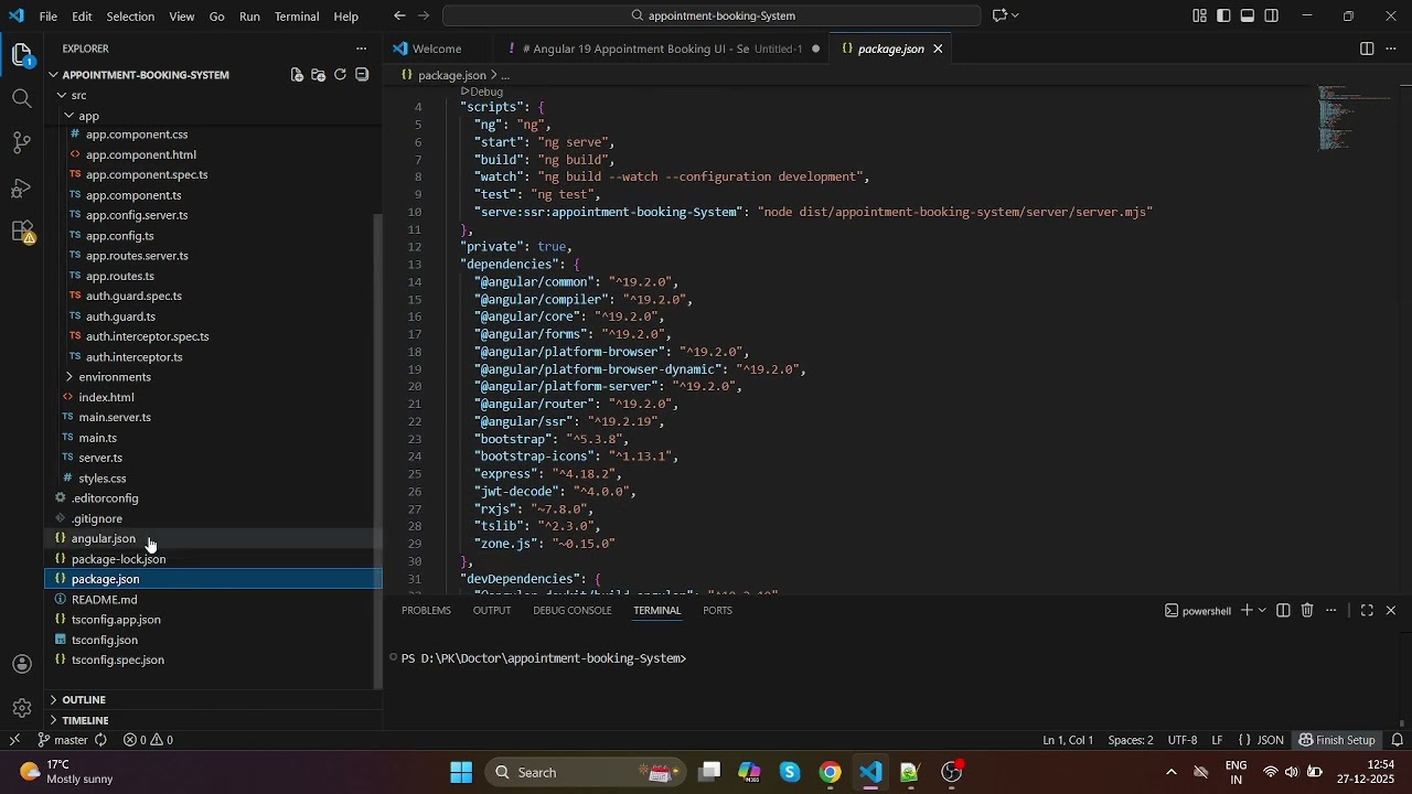 Complete Angular 19 Development | Setup, Code, Run | Appointment Booking UI | Full Process | PART -2