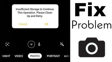 insufficient storage to continue this operation please clean up and retry