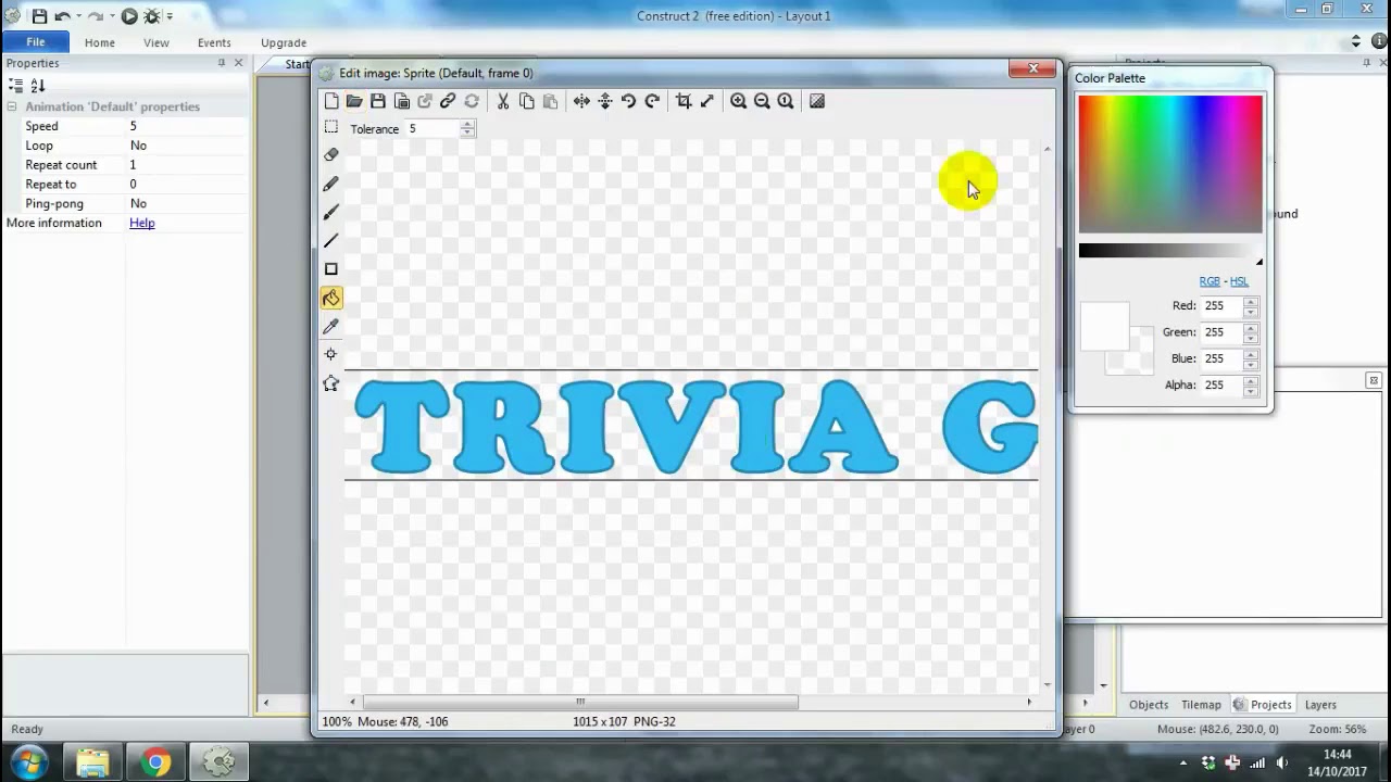 Make a Game like Trivia 01 Start Menu Construct 2 Tutorial 2019 - YouTube