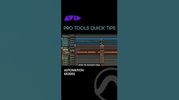 Learn about the basic automation modes for mixing in Pro Tools