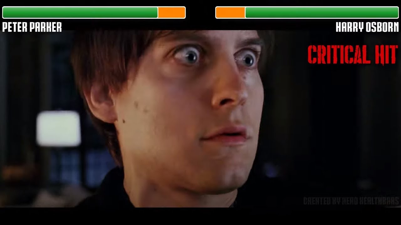 Peter Parker vs. Harry Osborn WITH HEALTHBARS | HD | Spider-Man 3
