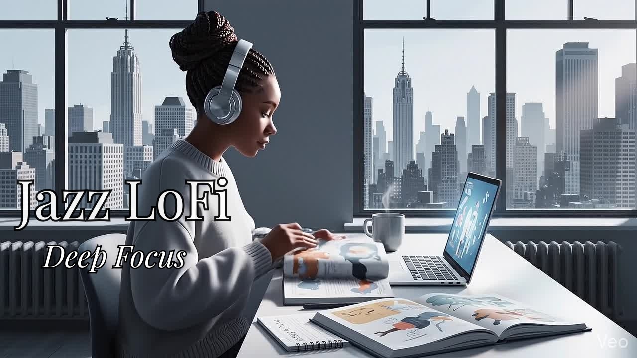 3 Hours Smooth Jazz LoFi 🎧 Calm Focus, Relaxing Groove & Background Study Music🎧