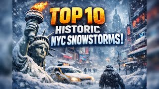 Top 10 Biggest Snowstorms in New York City History | Historic NYC Blizzards That Shut Down the City