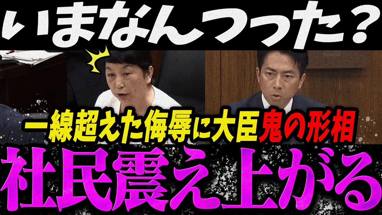 【高市内閣最新】一線超えた侮辱に小泉大臣がブチギレ震え上がる社民瑞穂【最新 切り抜き ライブ配信 生配信 何かおかしい政治 高市首相 速報 】