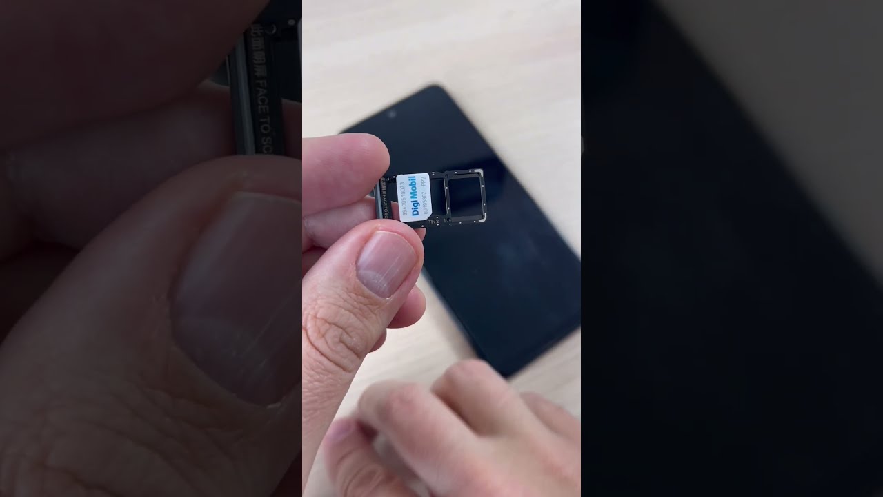 Trying To Put SIM Cards In XIAOMI Redmi Note 12 Shorts