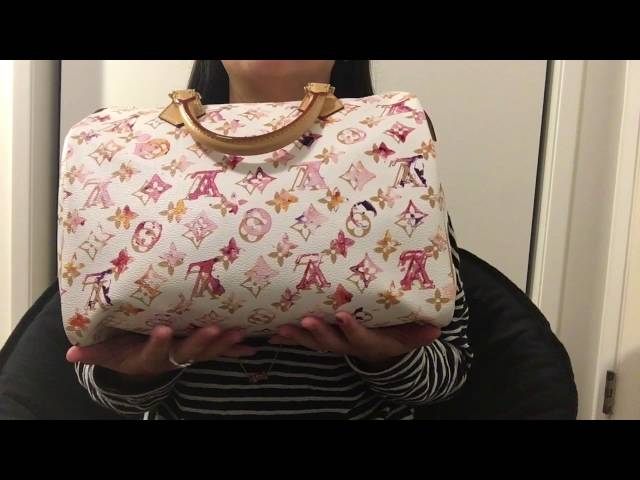 Opulent Habits  Louis Vuitton Aquarelle Watercolor Speedy in White 35 and  Marron 35: Comparison 