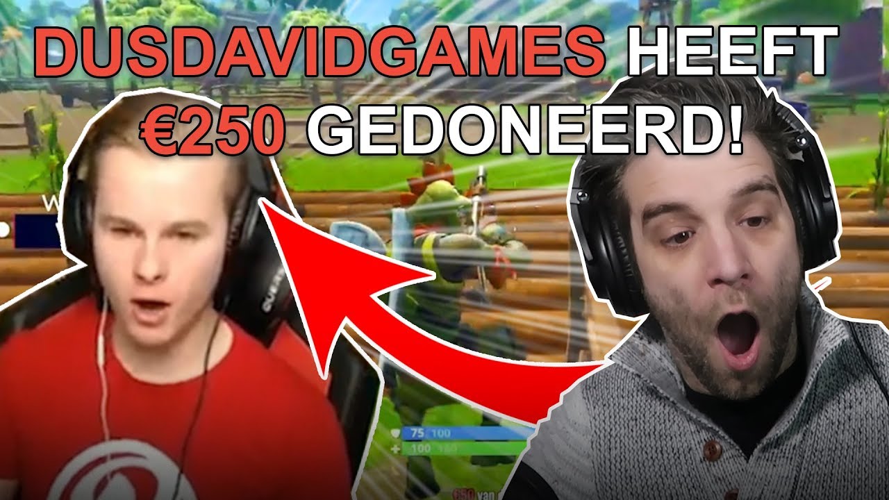 IK DONEER 250 EURO AAN FORTNITE STREAMER ALS HIJ WINT!!