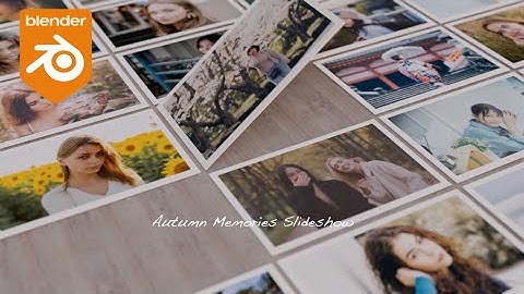 AE「blender 3」 Autumn Memories in blender Eevee | Simple Slideshow