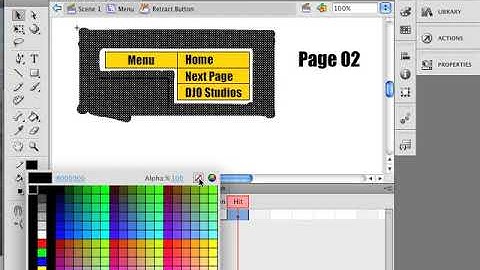 Toggled DropDown Menu in Adobe Animate/Flash - Part 1