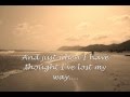 Leona Lewis ~ Footprints in the Sand ~ With Lyrics