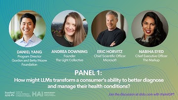 #AimiGPT | Panel 1: LLMs & Direct-to-Consumer Health: Can they improve diagnosis & management?