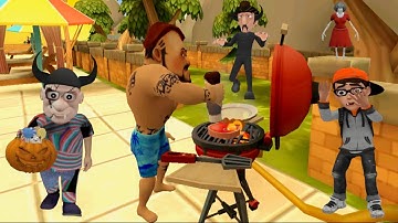 Dark Riddle 2 Smoking Barbecue vs Save The House Halloween Gameplay Walkthrough (iOS,Android)