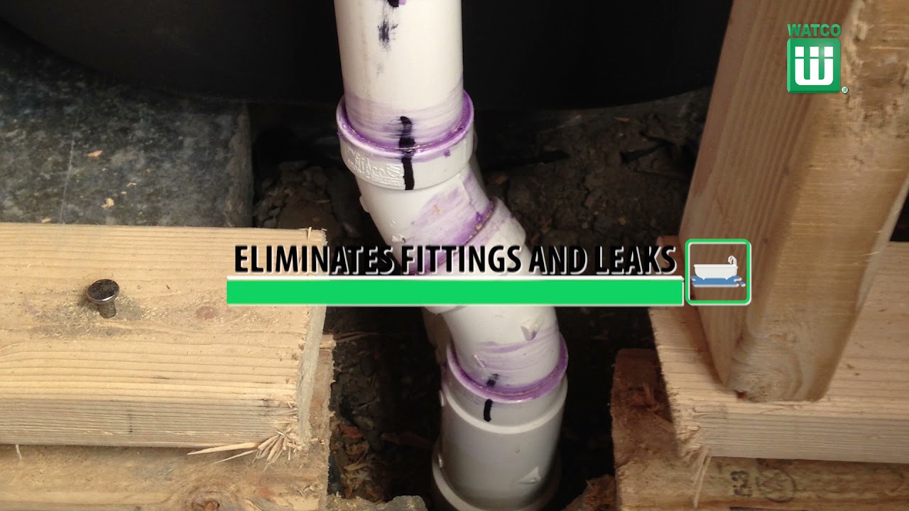 Watco Flex Bath Waste--No more offsets