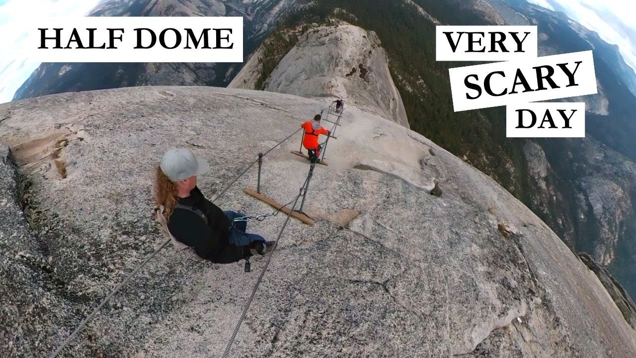 ОЧЕНЬ СТРАШНЫЙ день на канатной дороге HALF DOME! | Пешие прогулки и кемпинг в национальном парке...