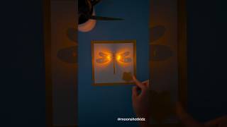 DIY dragonfly light-up card. Easy paper electric circuit project for beginners #stem #science #diy