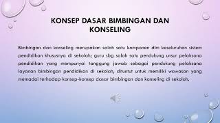 Bimbingan Dan Konseling