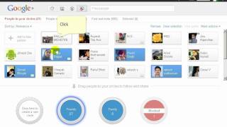 How to create circles in google plus