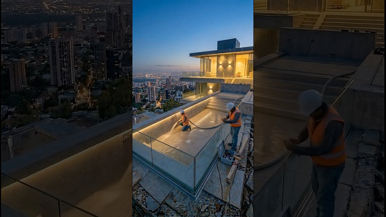 They saw a broken concrete pit. We saw an infinity pool 😍.