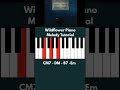 Wildflower Billie Eilish easy piano chords | But I see her Piano chords | Easy Piano Tutorial