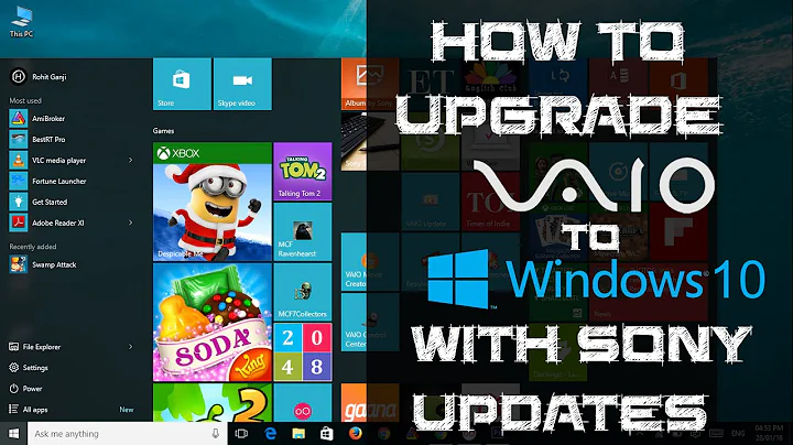 How to Upgrade your Sony VAIO to Windows 10 from Windows 7/8/8.1!! (With Sony Updates)