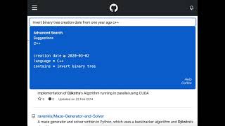 GitHub Advanced Search made easy with NLP