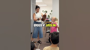 Teacher tries the SMALLEST violin! 🎻🤣 #violin #violinteacher #violinstudent #violinist #music