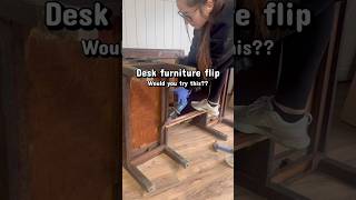 I Upcycled An Old Desk Would You Try This? Desk Makeover Before & After
