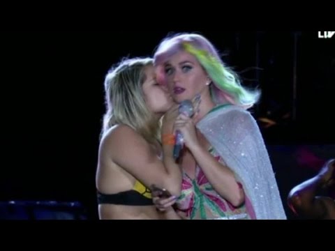 Katy Perry was kissed by a girl...