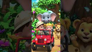 Cute Kids Jungle Safari Adventure! 🦁🚗 (Cocomelon Style) #Shorts #BabyMelonTV
