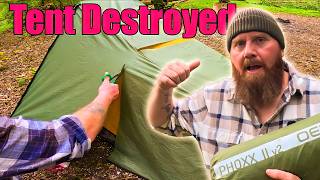 I Cut My Tent in Half… Then Tried to Fix It