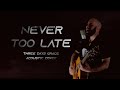 Three days grace  never too late acoustic guitarvocal cover